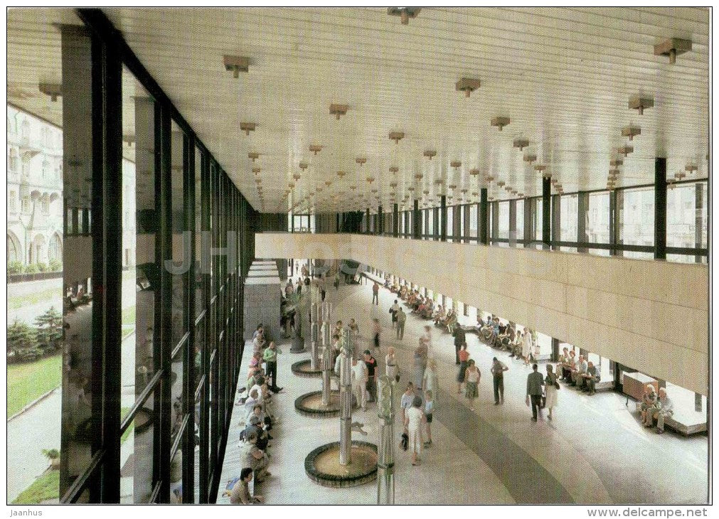 Interior of J. Gagarin Sprudel Colonnade - Karlovy Vary - Karlsbad - Czechoslovakia - Czech - unused - JH Postcards