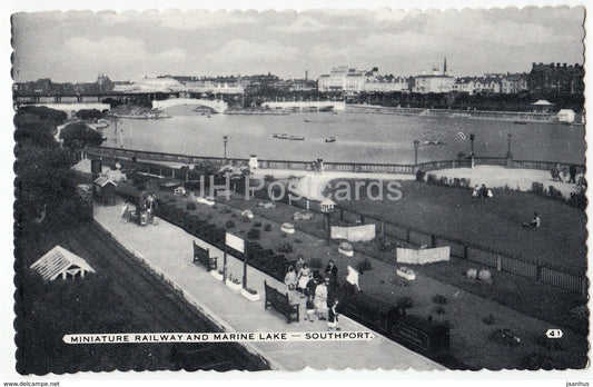 Southport - Miniature Railway and Marine Lake - 41 - United Kingdom - Wales - used - JH Postcards