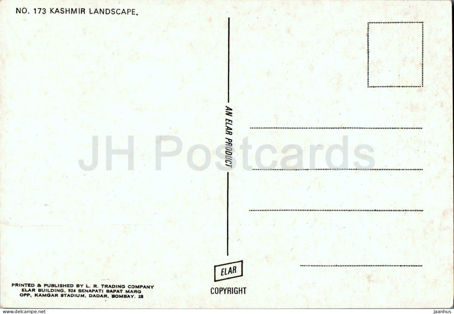 Kashmir Landscape - 173 - India - unused