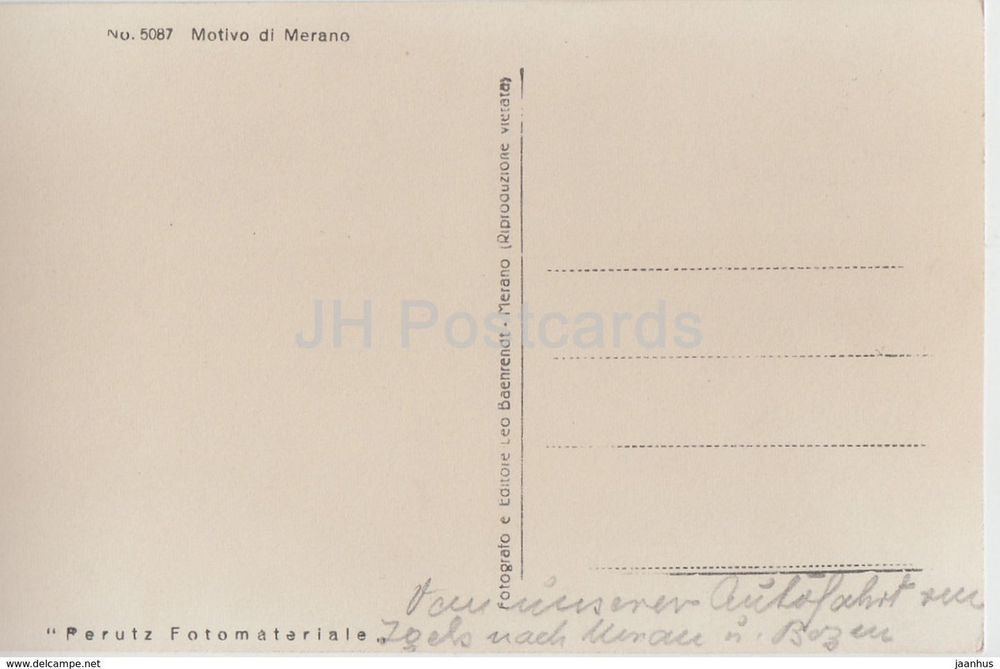 Motivo di Merano - 5087 - old postcard - Italy - used
