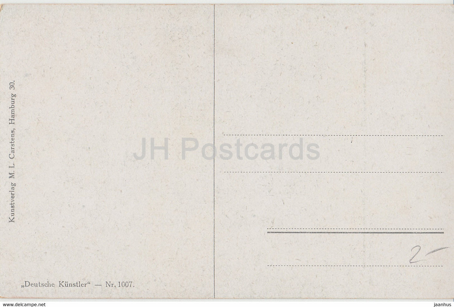 Clare Sachsse - Ecke im Roten Salon - Deutsche Kunstler - 1007 - art - carte postale ancienne - Allemagne - inutilisé