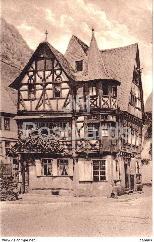 Bacharach - Altes Haus - old postcard - Germany - unused - JH Postcards