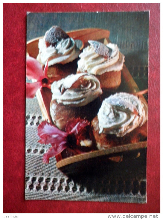 Vastlakuklid - recipes - Estonian Cuisine - 1973 - Russia USSR - unused - JH Postcards