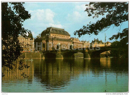 Praha - Prague - National Theatre - Bridge of 1. May - Czechoslovakia - Czech - unused - JH Postcards