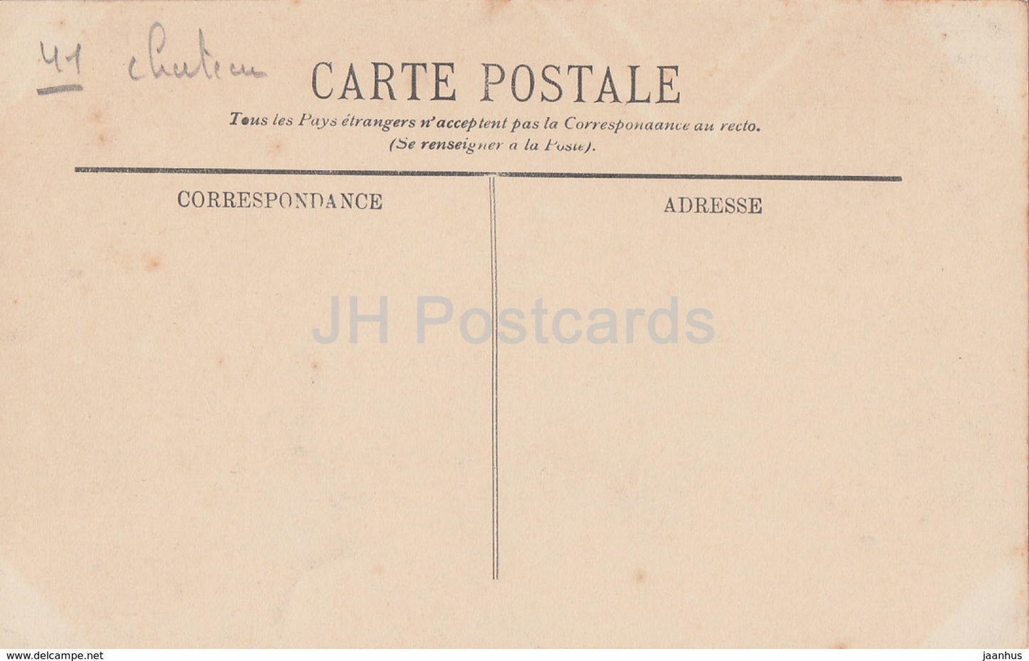 Environs de Blois - Menars - Le Château - Sur la Terrasse - château - 225 - carte postale ancienne - France - inutilisée