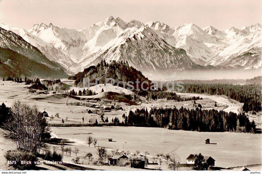 Blick vom Malerwinkel auf die allgauer Alpen - old postcard - 1964 - Germany - used - JH Postcards