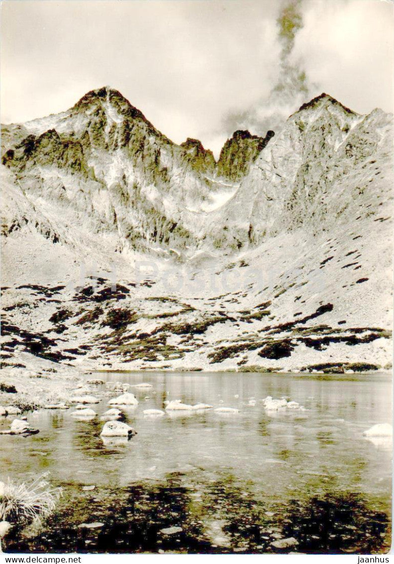 Vysoke Tatry - Skalnate Pleso 1751 m - Lomnicky Stit 2634 m - Kezmarsky stit - Slovakia - Czechoslovakia - used - JH Postcards