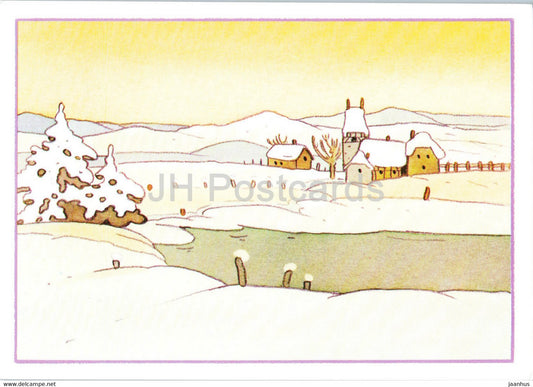 Christmas Greeting Card - Aus dem herzen der Natur - Licher - 1980s - Germany - used - JH Postcards