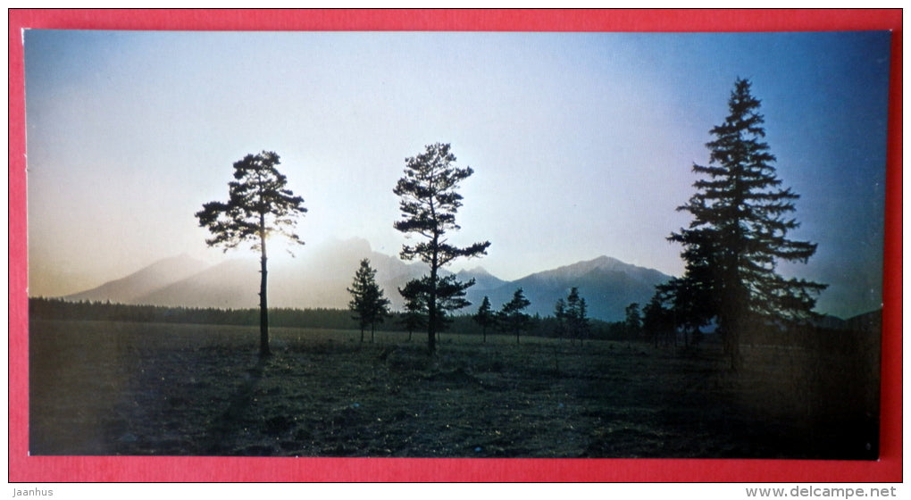 Lomnick&yacute; peak 2632 m - Tatra Mountains - Tatra Poetry - Czech Republic - Czechoslovakia - unused - JH Postcards