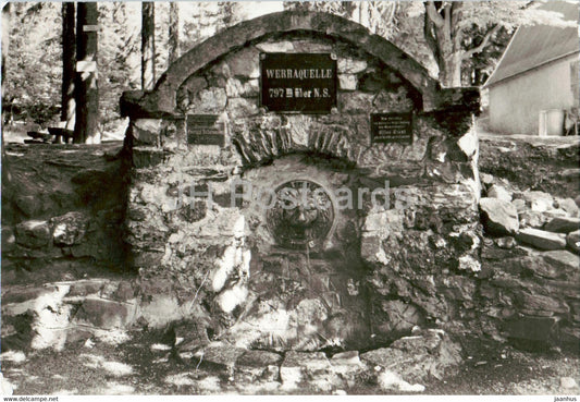 Fehrenbach - Vordere Werraquelle - Kr Hildburghausen - Germany DDR - used - JH Postcards