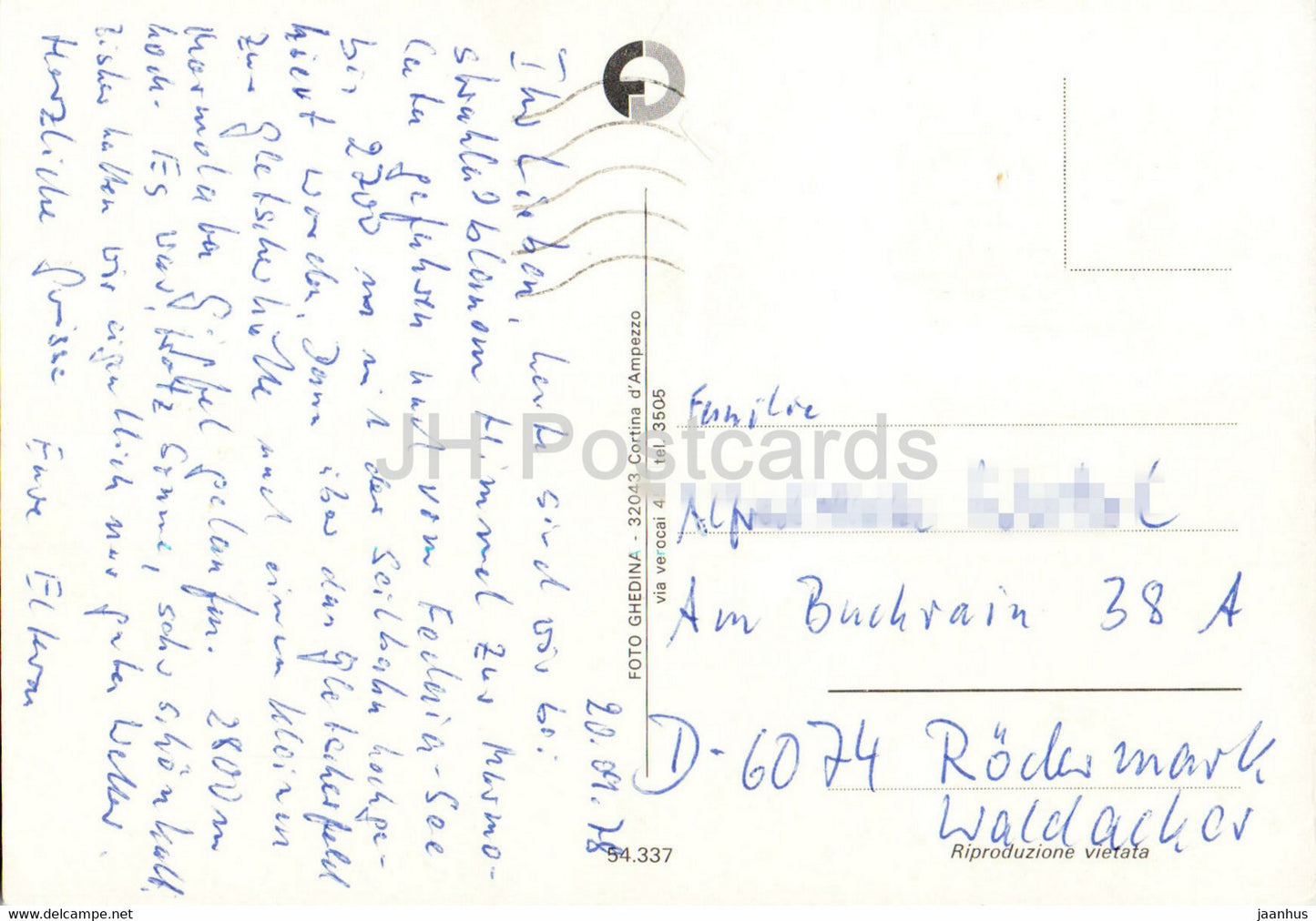 Dolomiti - Rif Vajolet 2255 m - 1978 - Italy - used