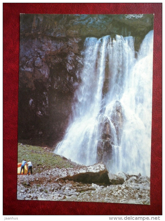 Circassian Waterfall - Abkhazia - 1983 - Georgia USSR - unused - JH Postcards