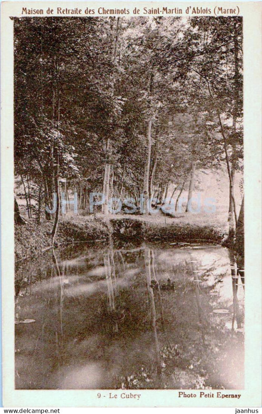 Maison de Retraite des Cheminots de Saint Martin d'Ablois - Le Cubry - 9- old postcard - 1936 - France - used - JH Postcards