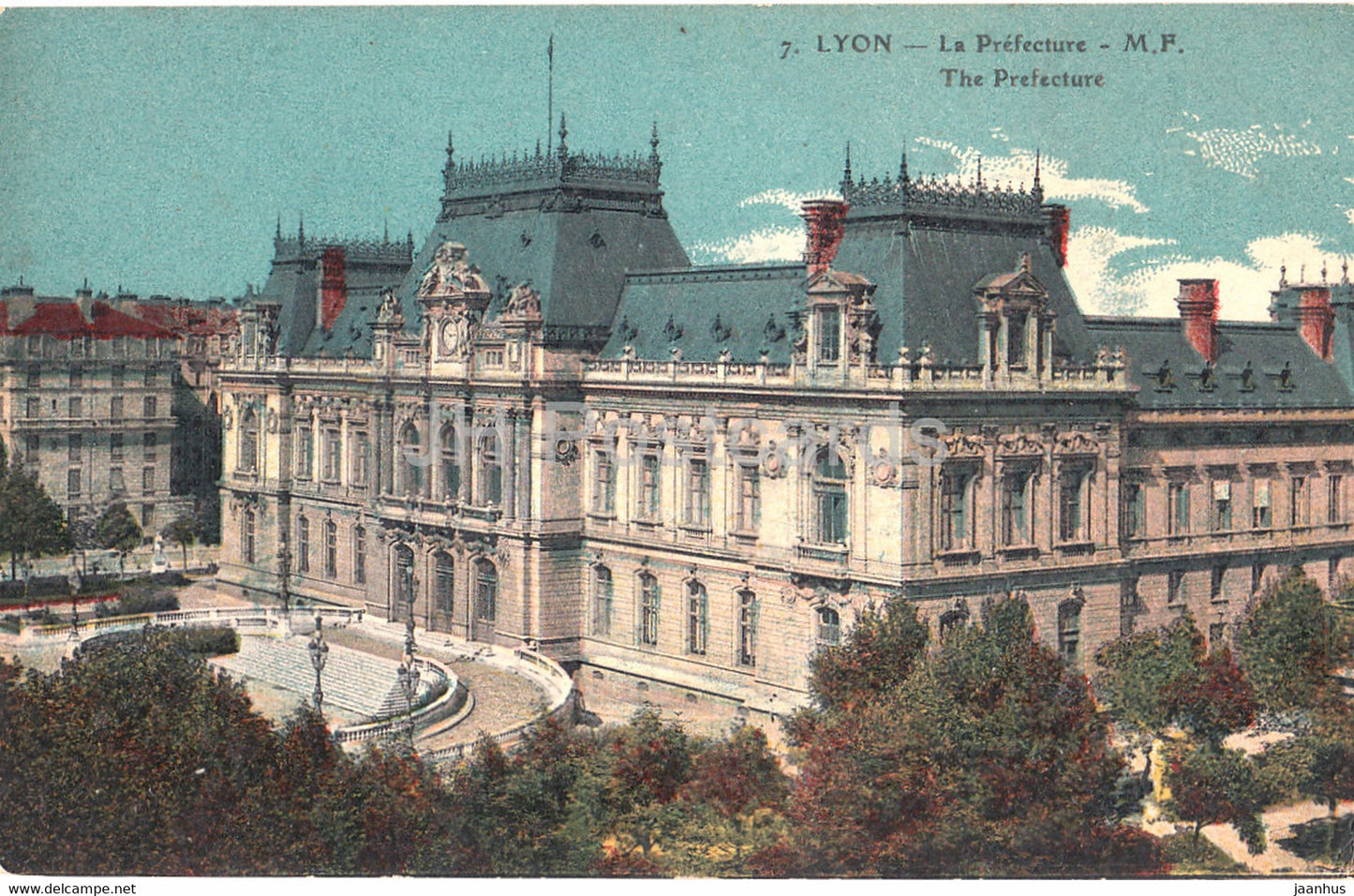 Lyon - La Prefecture - The Prefecture - 7 - old postcard - France - unused - JH Postcards