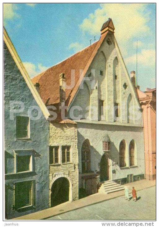 Great Guild Hall - Old Town - Tallinn - 1970 - Estonia USSR - unused - JH Postcards