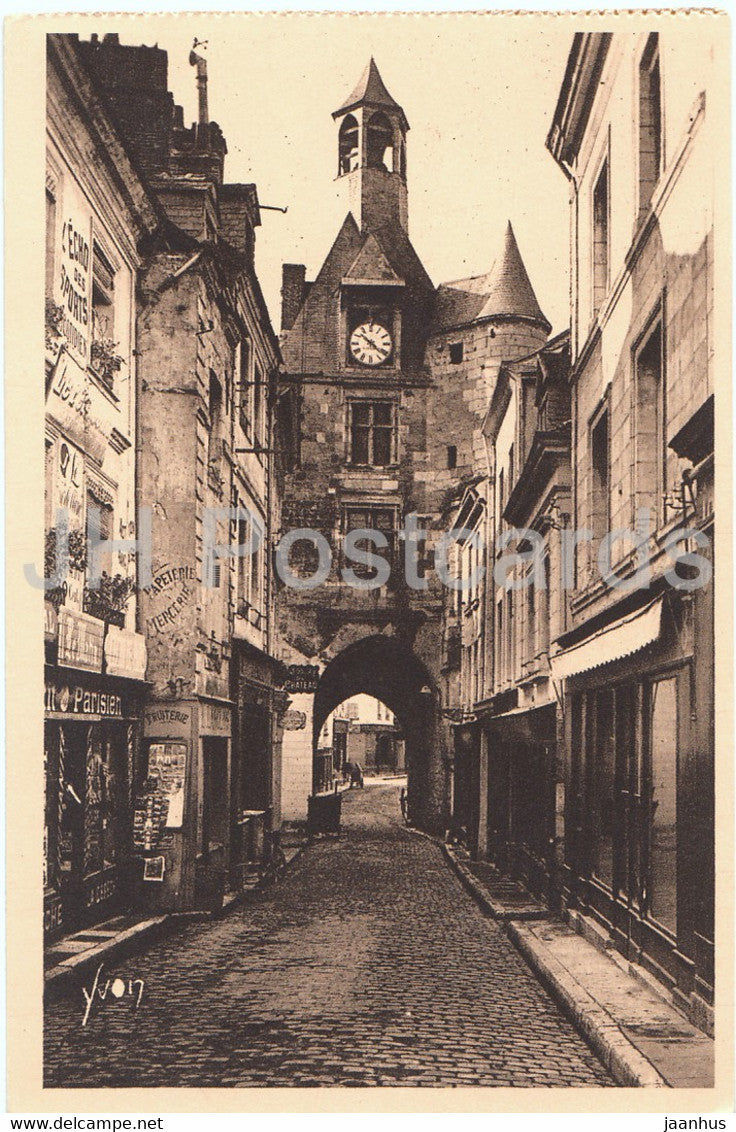 Chateau d'Amboise - Tour de l'Horloge - 101 - castle - old postcard - France - unused - JH Postcards