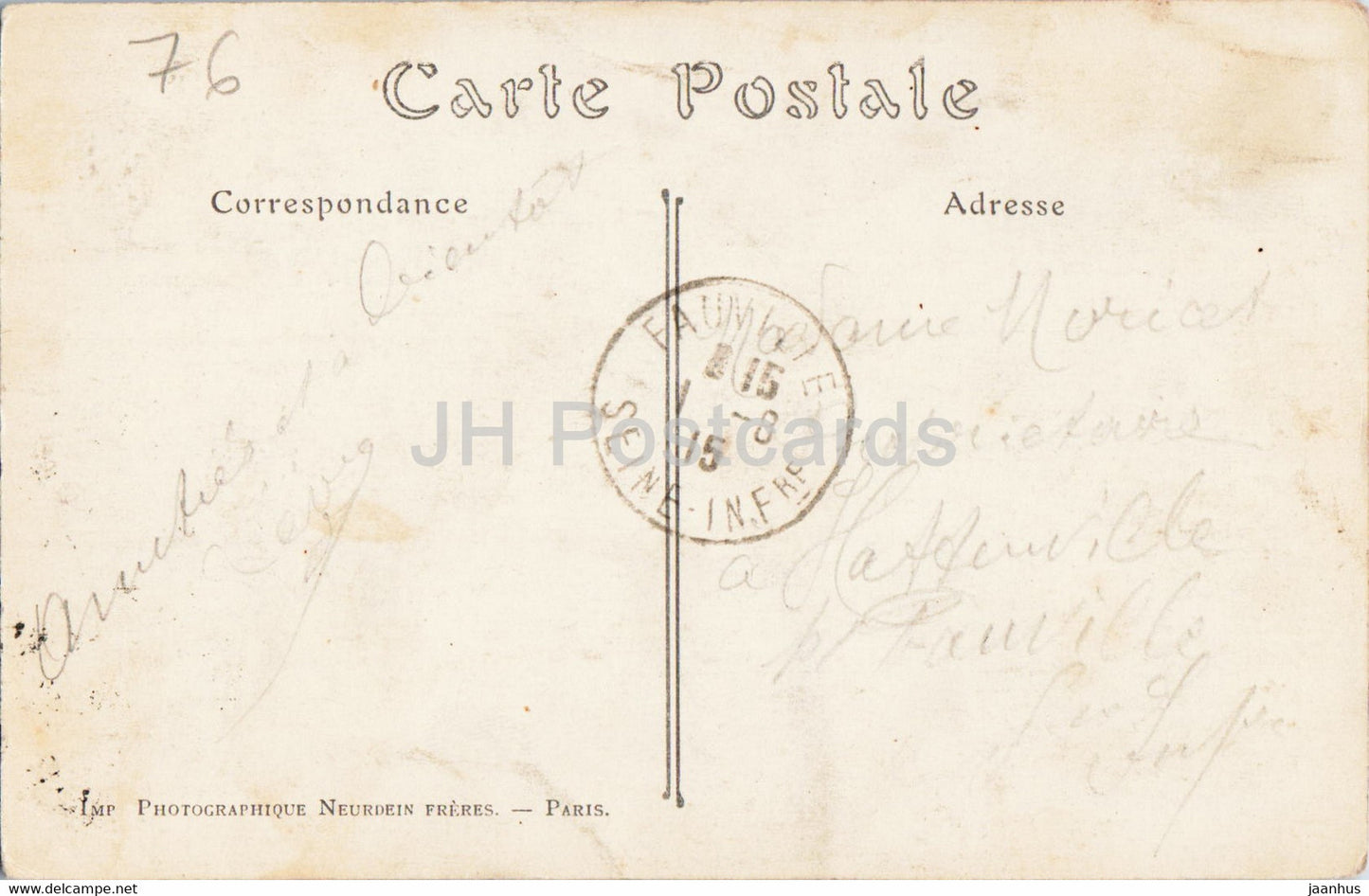 Rouen - Eglise Saint Ouen - Ensemble prise des Tours de la Cathedrale - Kathedrale - alte Postkarte - 1915 - Frankreich - gebraucht