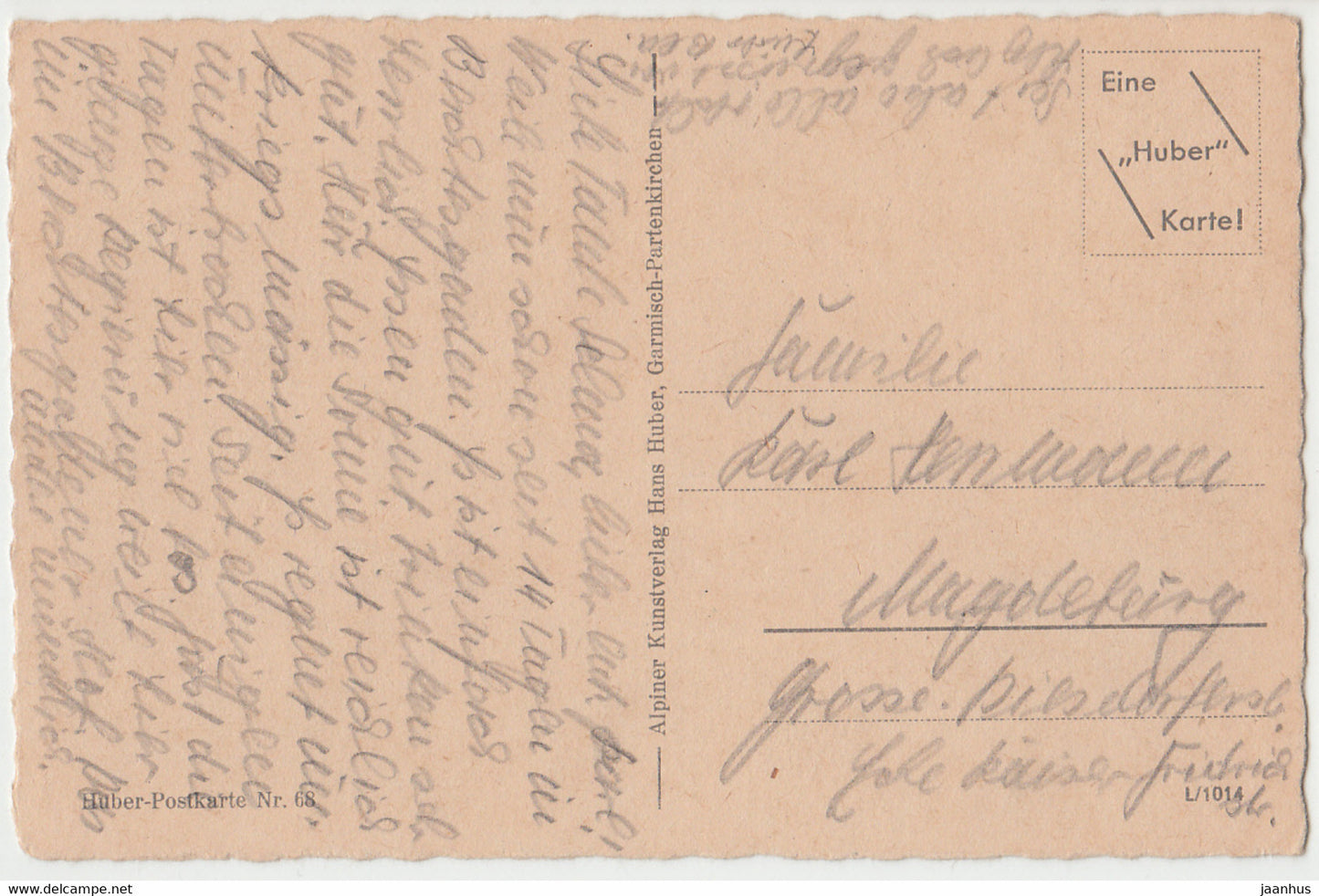 Konigssee - St Bartholoma gegen das Steinerne Meer - old postcard - Germany - used