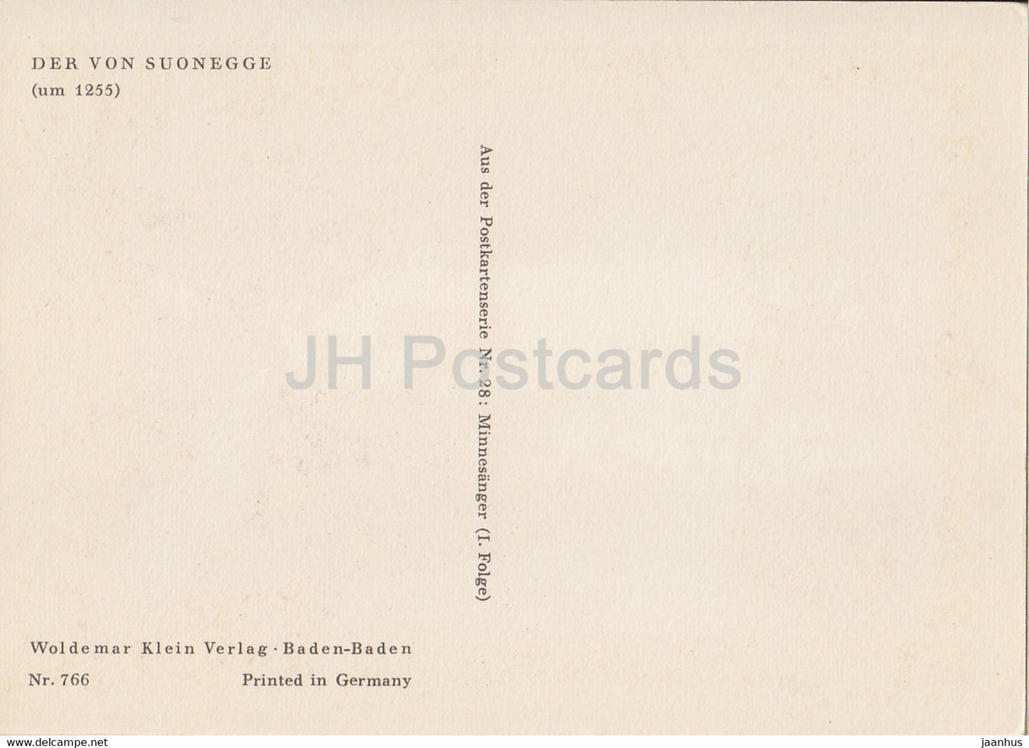 Der von Suonegge - horse - illustration - Germany - unused