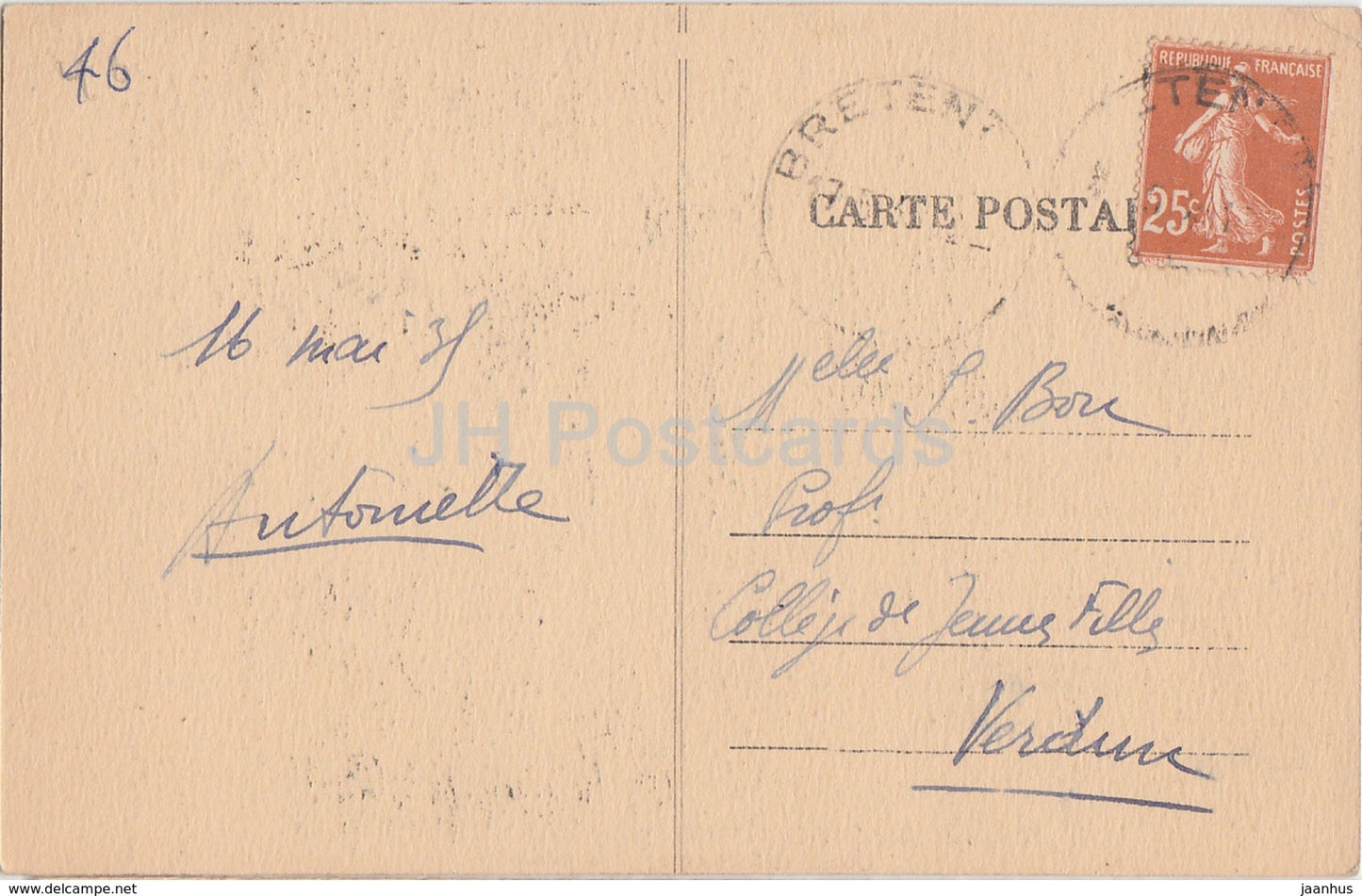 Chateau de Castelnau pres Bretenoux - Cour interieure - la Galerie - castle - old postcard - France - used