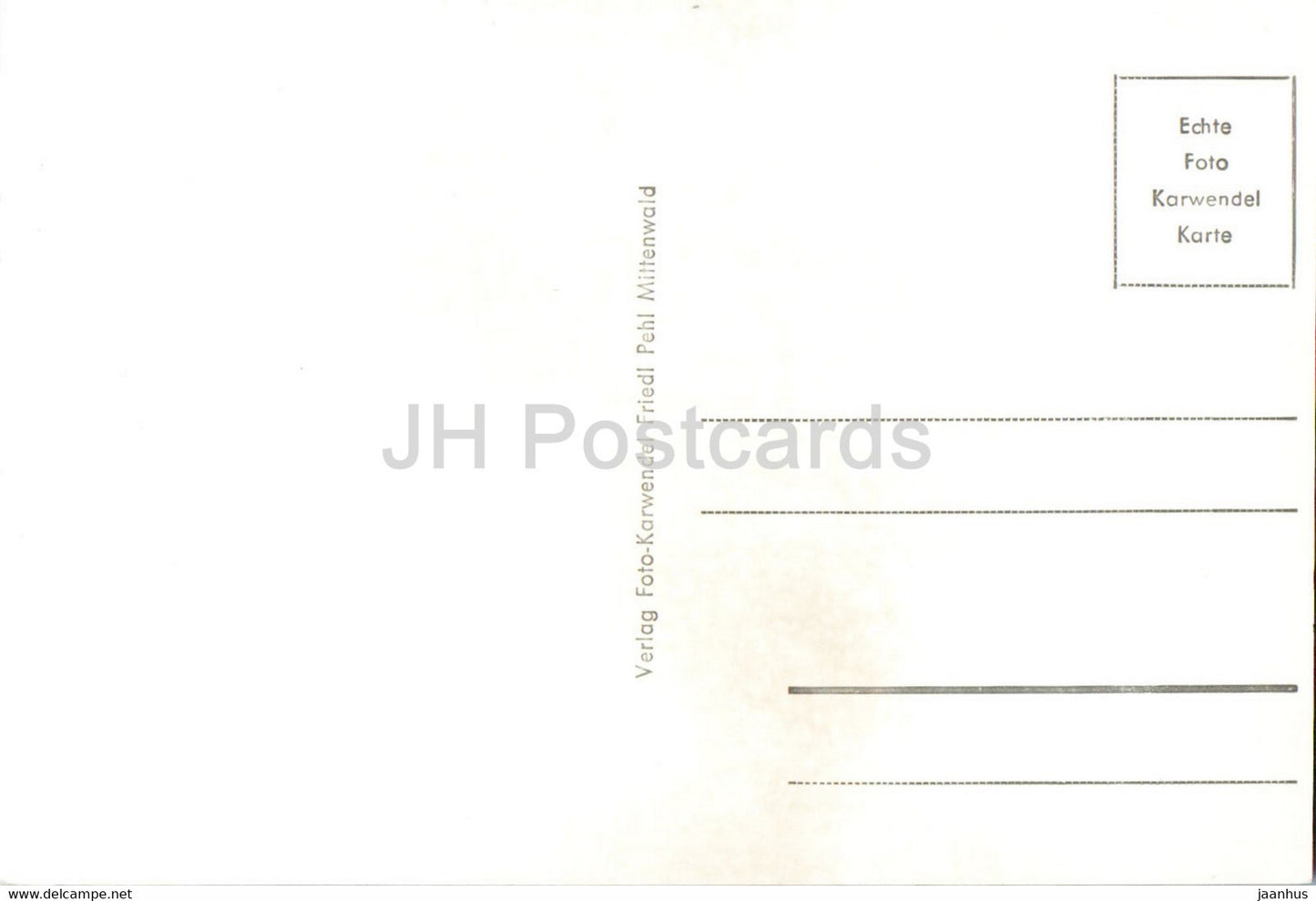 Bozner Weinstube Mittenwald - Frescomalerei - Cafe Konditorei - alte Postkarte - Deutschland - unbenutzt