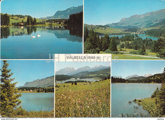 Valbella 1540 m - multiview - 1984 - Switzerland - used - JH Postcards