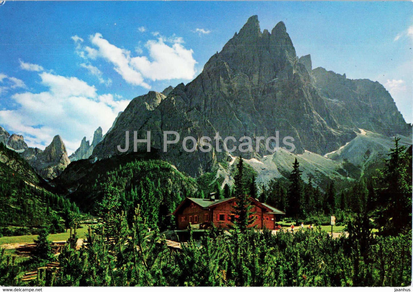 Dolomiti - Talschlusshutte Fischleinboden - Rif Fondo Valle Fiscalina - Einserkofel - Cima Uno - 1985 - Italy - used - JH Postcards