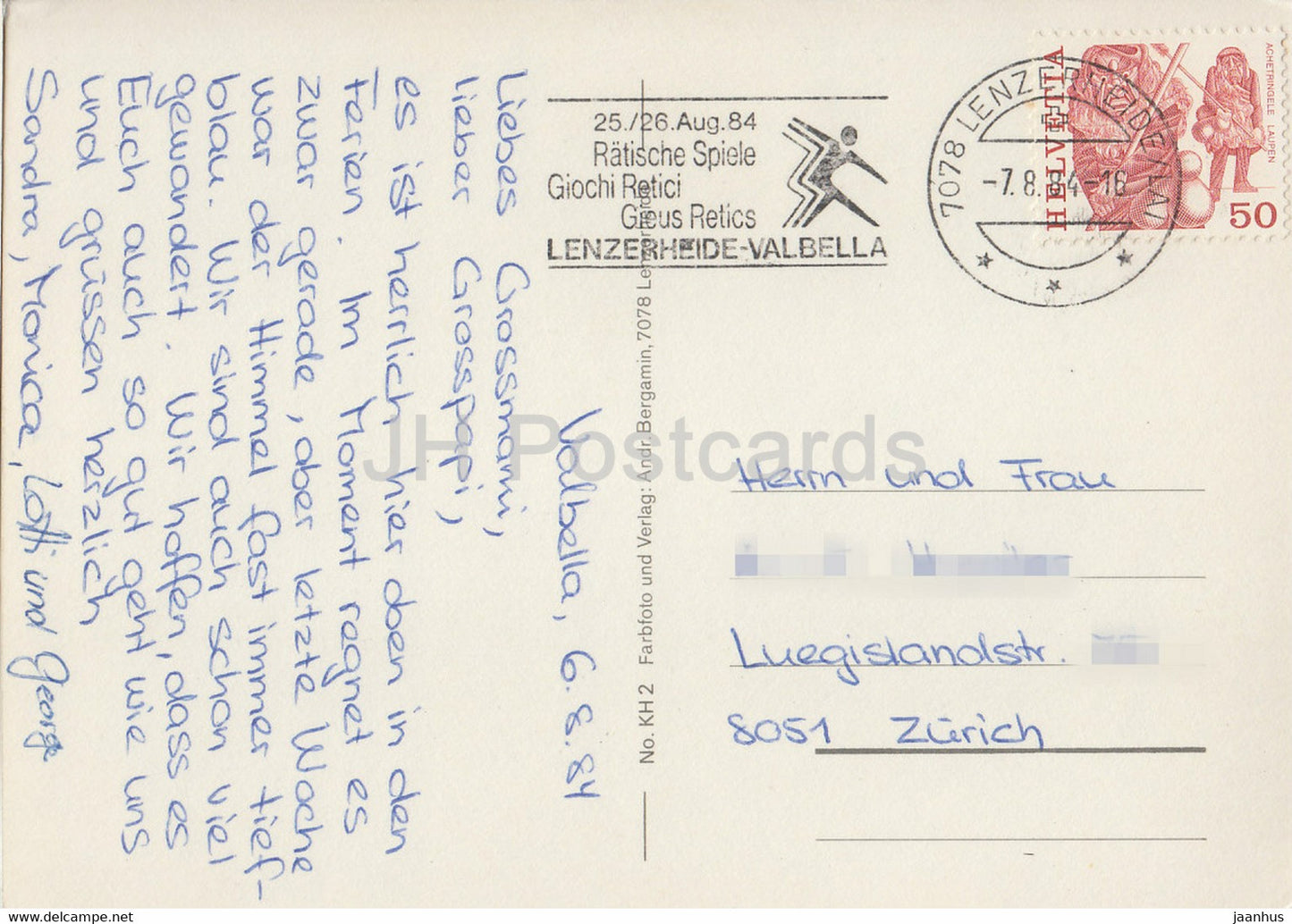 Valbella 1540 m - multiview - 1984 - Switzerland - used