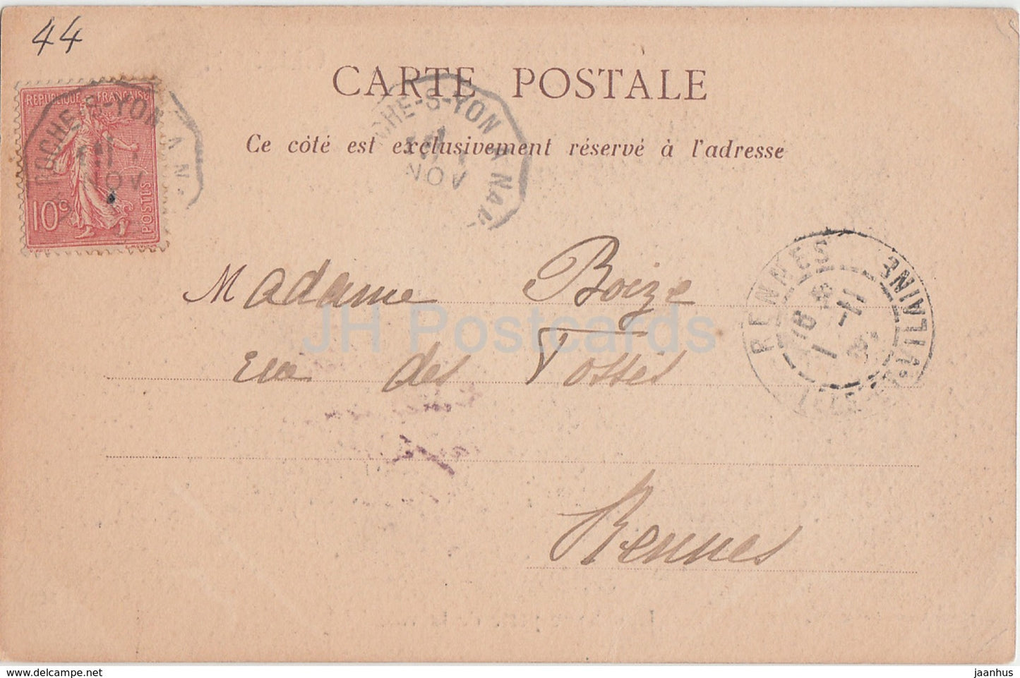 Clisson - L'ancienne porte de la ville - castle ruines - old postcard - France - used