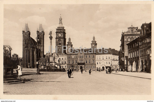 Hradec Kralove - Velke Namesti - square - old postcard - Czech Republic - unused - JH Postcards
