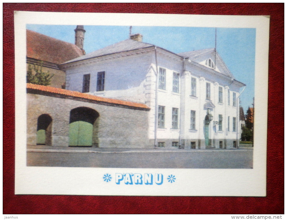 Building of the Town Council - Pärnu - 1976 - Estonia USSR - unused - JH Postcards