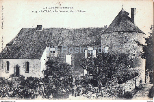 Payrac - Le Couvent - vieux Chateau - 1144 - old postcard - 1924 - France - used - JH Postcards