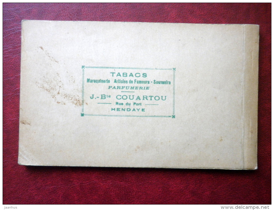 HENDAYE - COTE BASQUE - 12 VUES EN HELIOGRAVURE - booklet - J.E. Couarton - CARNET COMPLET DE 12 CPA - unused - JH Postcards