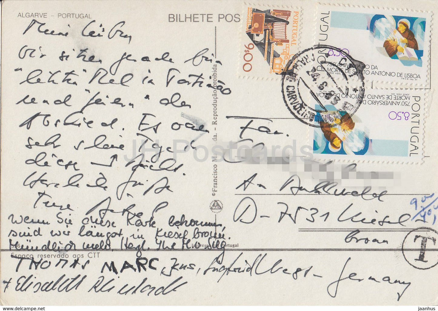 Algarve - beach - 1983 - Portugal - used