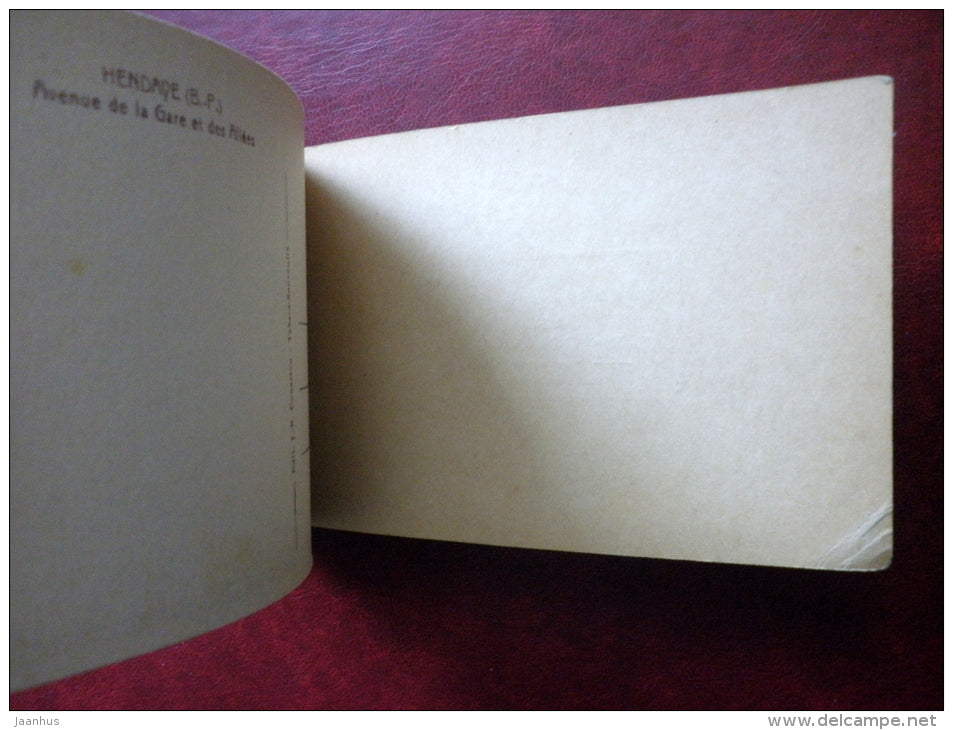 HENDAYE - COTE BASQUE - 12 VUES EN HELIOGRAVURE - booklet - J.E. Couarton - CARNET COMPLET DE 12 CPA - unused - JH Postcards
