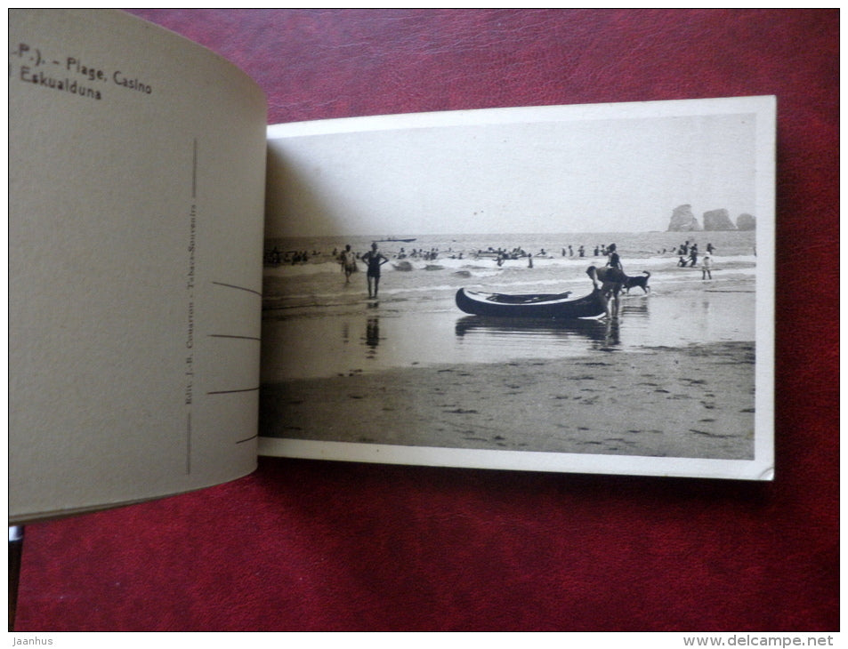 HENDAYE - COTE BASQUE - 12 VUES EN HELIOGRAVURE - booklet - J.E. Couarton - CARNET COMPLET DE 12 CPA - unused - JH Postcards