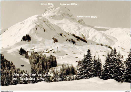 Skiparadies Warth am Arlberg - Wartherhorn 2257 m - 3853 - Austria - unused - JH Postcards