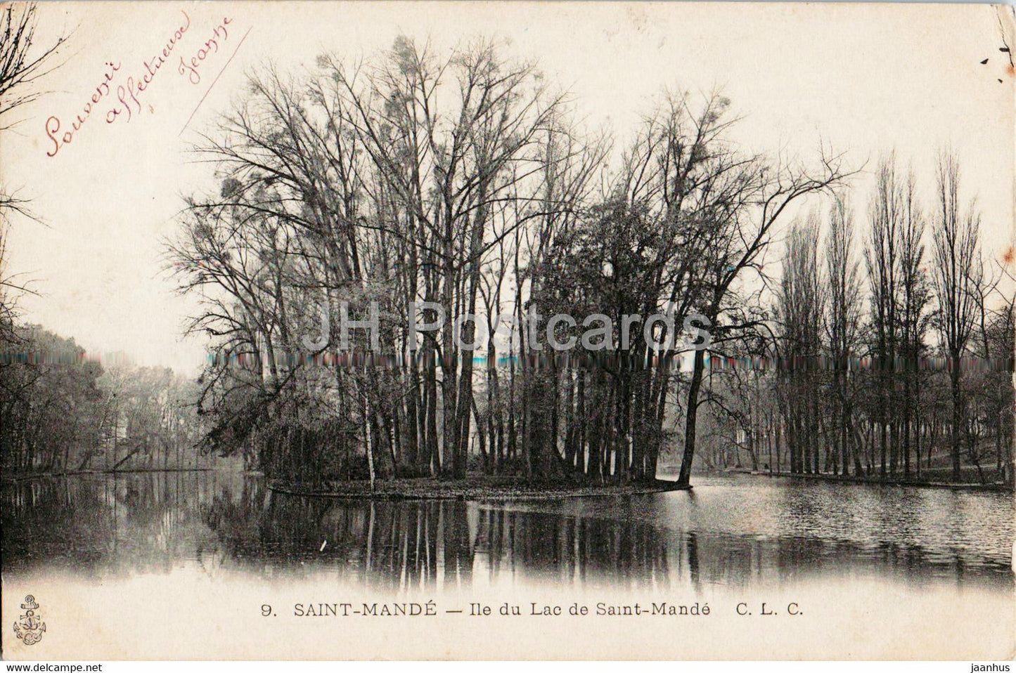 Saint Mande - Ile du Lac de Saint Mande - 9 - old postcard - France - used - JH Postcards