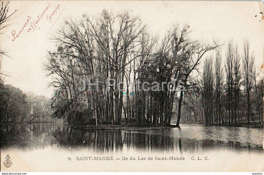 Saint Mande - Ile du Lac de Saint Mande - 9 - old postcard - France - used - JH Postcards