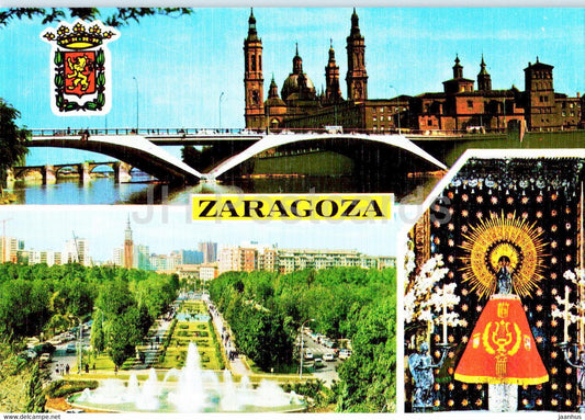 Zaragoza - multiview - 113 - Spain - unused - JH Postcards