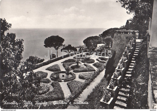 Ravello - Villa Rufolo - Giardini e Scalinata - garden - 1962 - Italy - Italia - used - JH Postcards