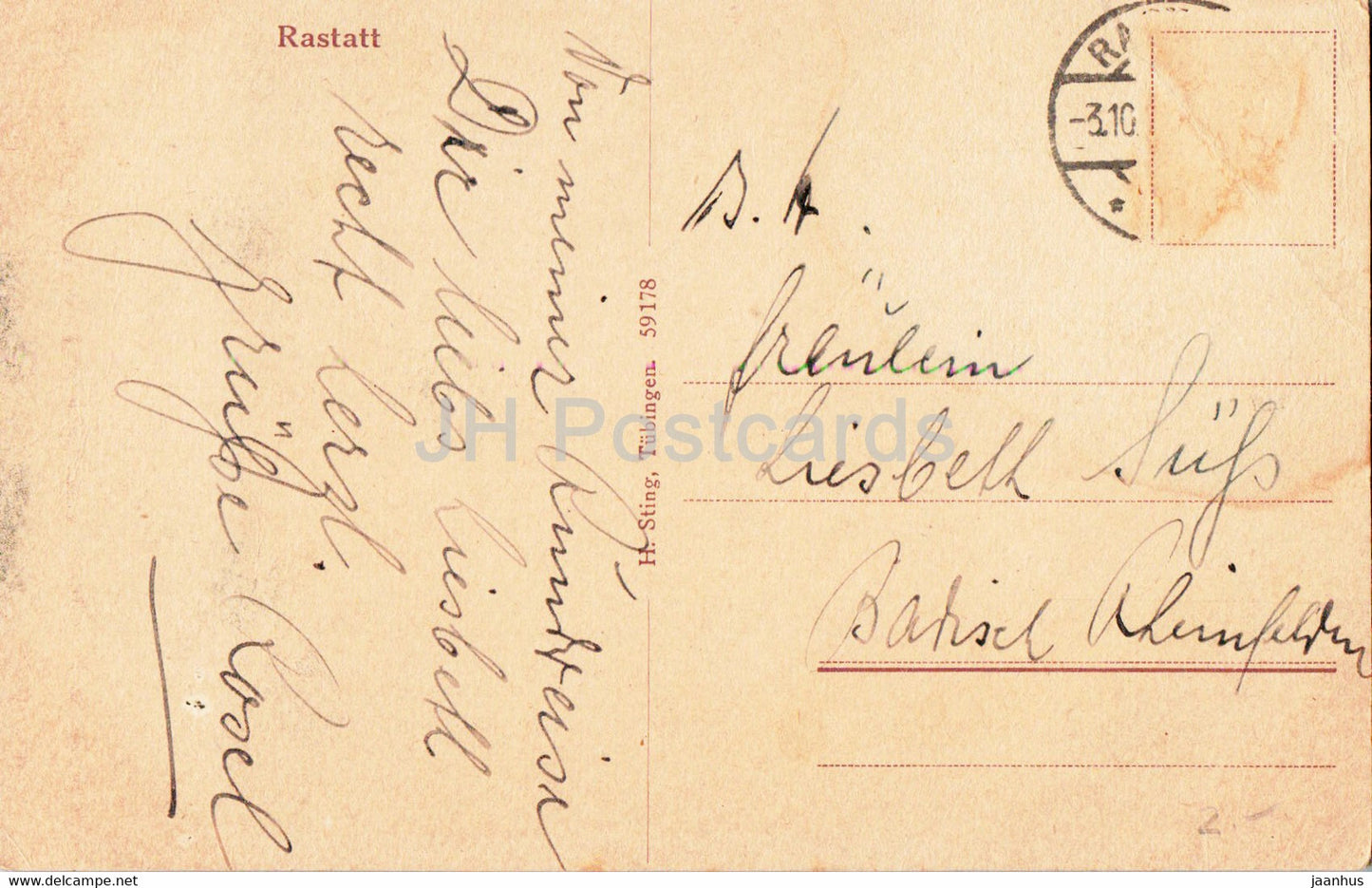 Rastatt - old postcard - Germany - used