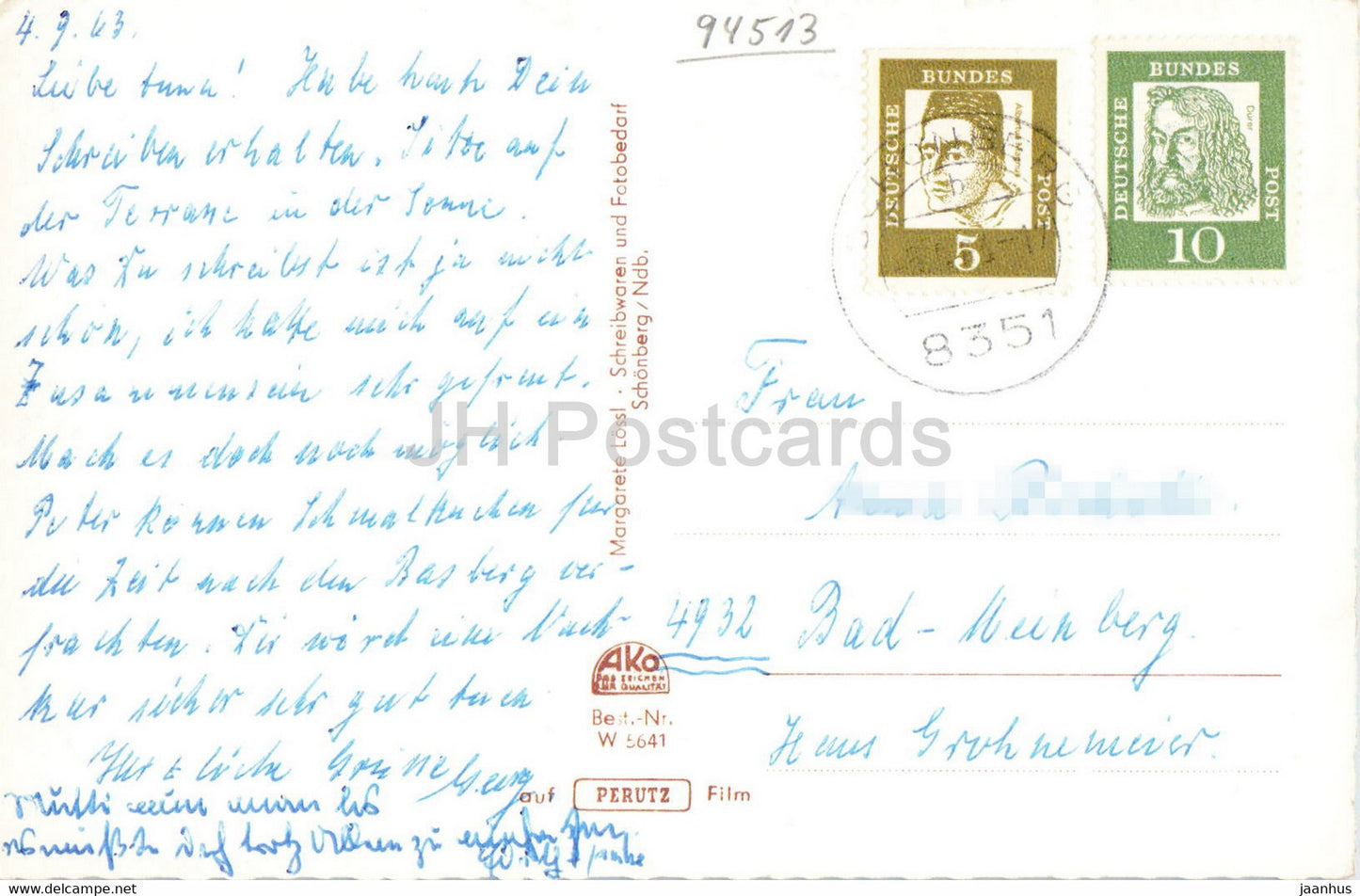 Schonberg im Bayerischen Wald - 1963 - Germany - used