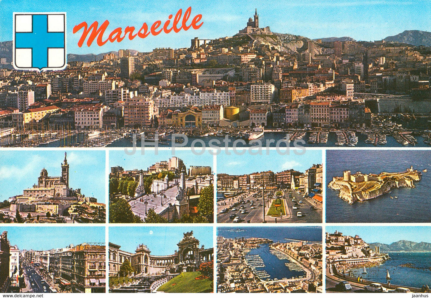 Marseille - multiview - France - unused - JH Postcards