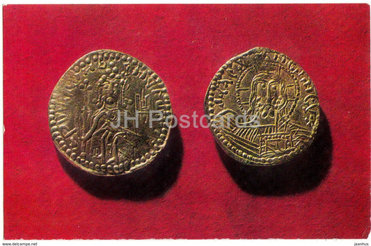 Zlatniki - most ancient coins of Prince Vladimir Sviatoslavich - Rare Russian Coins - 1971 - Russia USSR - unused - JH Postcards