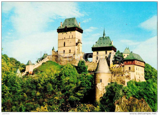 Karlštejn Castle - Czechoslovakia - Czech - unused - JH Postcards