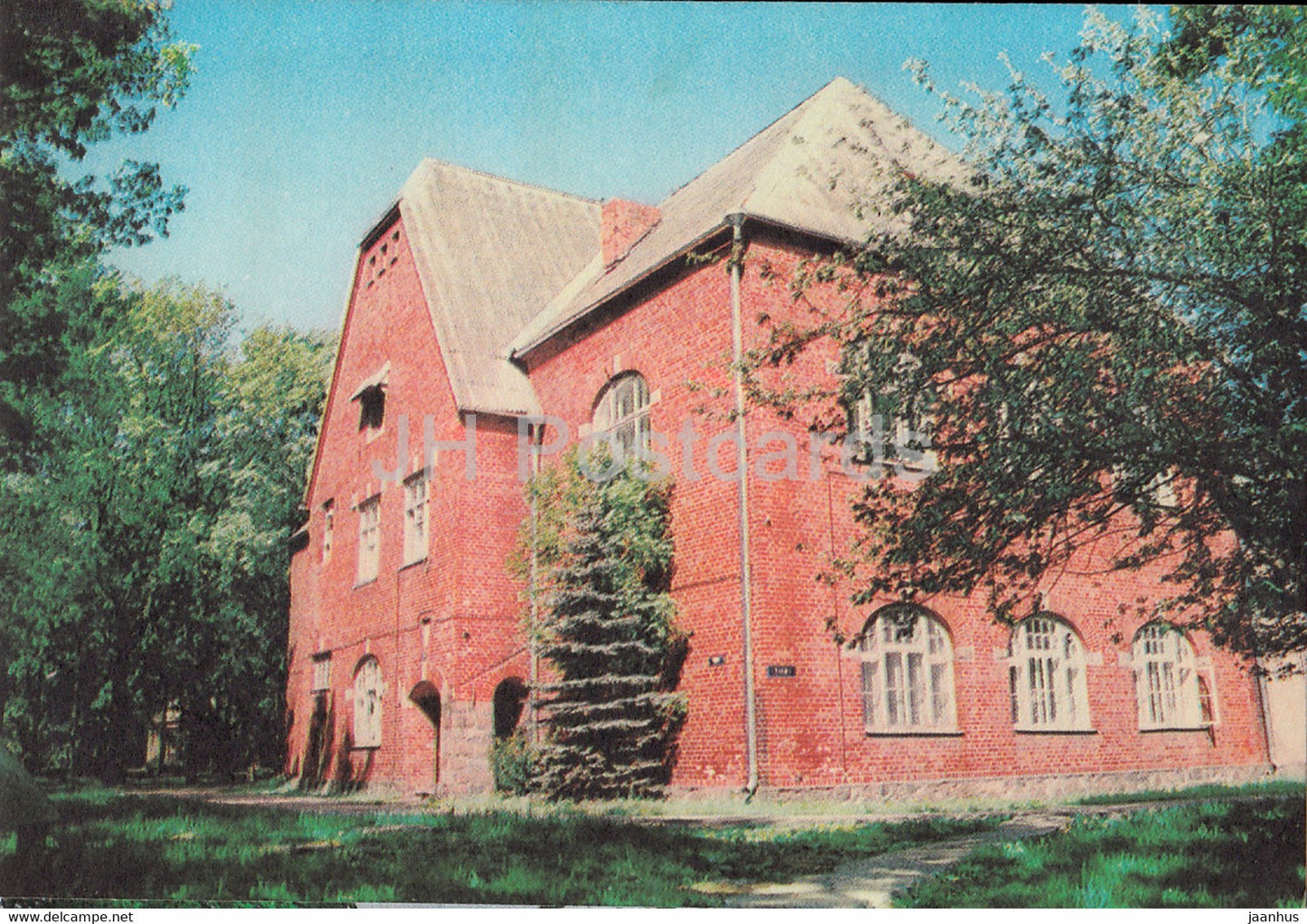Paide - County Hospital - the former Progymnasium and German gymnasium - 1993 - Estonia - unused - JH Postcards