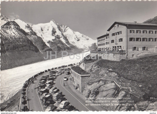 Grossglockner Hochalpenstrasse - Franzjosef Haus - Pasterzengletscher - car - Austria - used - JH Postcards