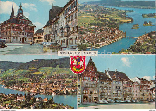 Stein am Rhein - multiview - town view - 200 - 1964 - Switzerland - used - JH Postcards