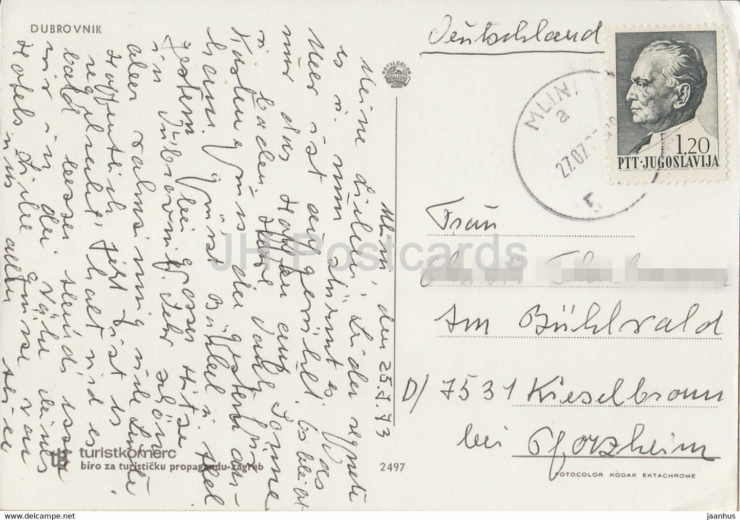 Dubrovnik - Architektur - 2497 - 1973 - Jugoslawien - Kroatien - gebraucht